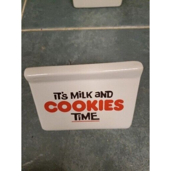 It's Milk And Cookies Time Milk Carton Cookie Jar -Hard To Find Vintage Rare - Picture 5 of 8